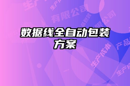 數據線全自動包裝方案