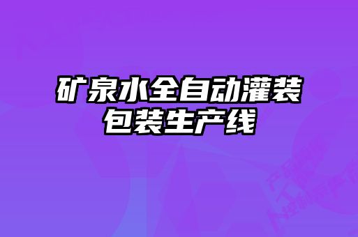 礦泉水全自動灌裝包裝生產(chǎn)線