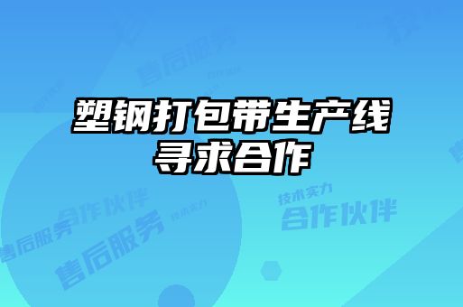 塑鋼打包帶生產線尋求合作