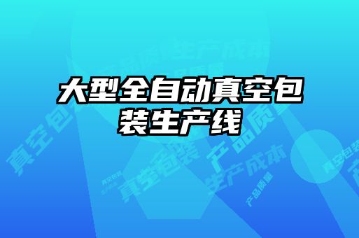 大型全自動真空包裝生產(chǎn)線