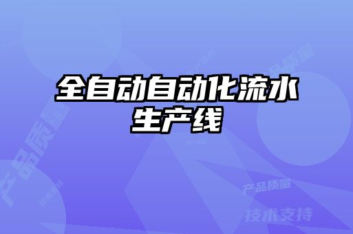 全自動(dòng)自動(dòng)化流水生產(chǎn)線