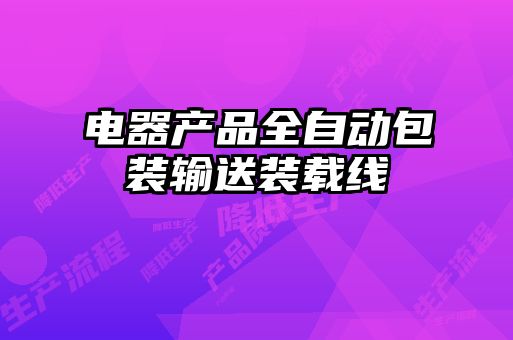 電器產(chǎn)品全自動(dòng)包裝輸送裝載線(xiàn)